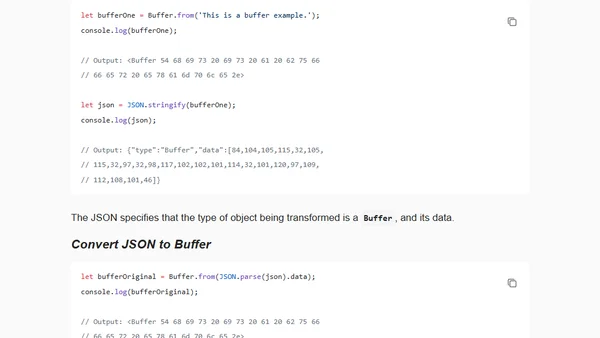 Converting a Buffer to JSON and Utf8 Strings in Nodejs
