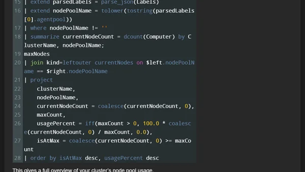 How to Set Up an AKS Node Pool maxCount Alert Using KQL and ARG