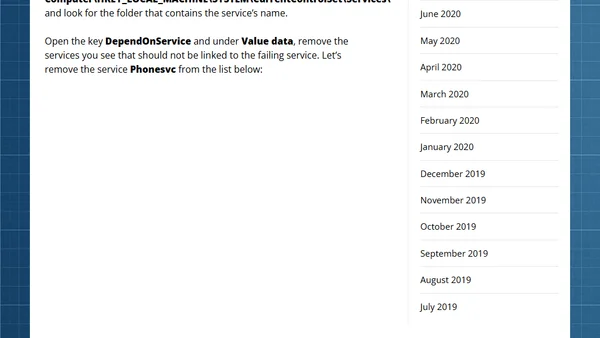 Windows Services – Solving common issues that prevent Windows services from starting