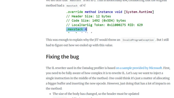 Investigating an InvalidProgramException from a memory dump (part 3 of 3)