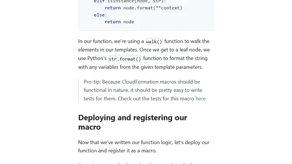 How and Why to Use CloudFormation Macros