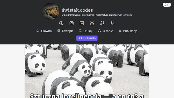 Sztuczna inteligencja — a co to? a komu to potrzebne?