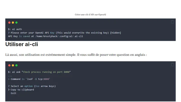AI-cli : booster son terminal Linux avec GPT3
