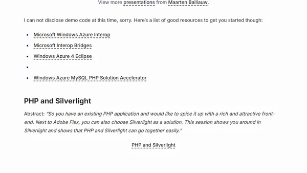 TechDays 2010 Portugal slides and demo code