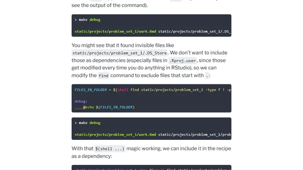Automatically zip up subdirectories with Make