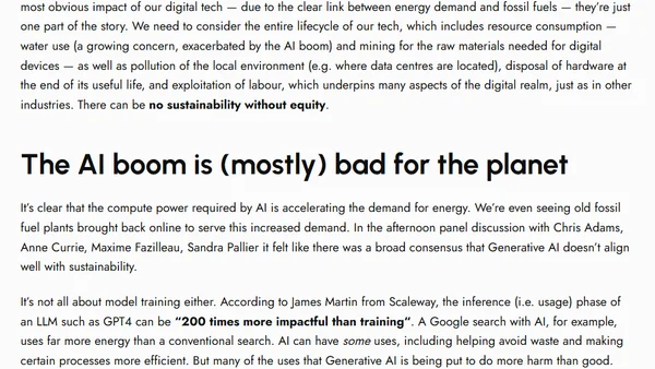 Notes From Green IO Conference