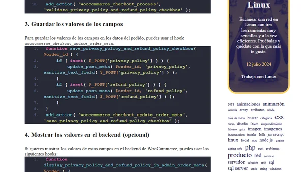 Añadir RGPD al checkout de WooCommerce