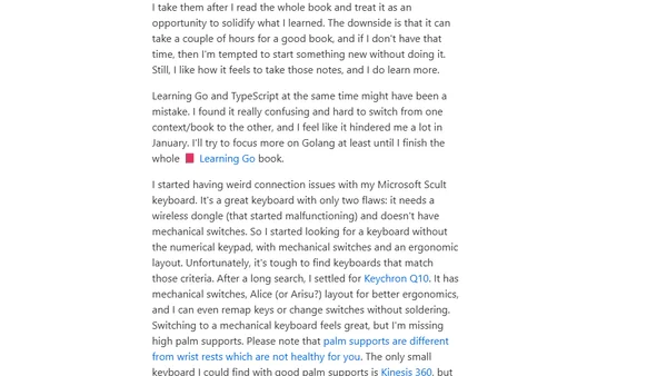 2023 January. New Keyboard.