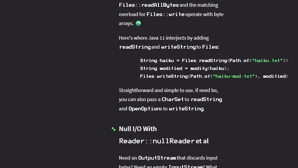 Eleven Hidden Gems In Java 11