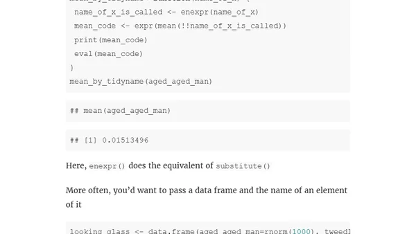 Quoting and macros in R