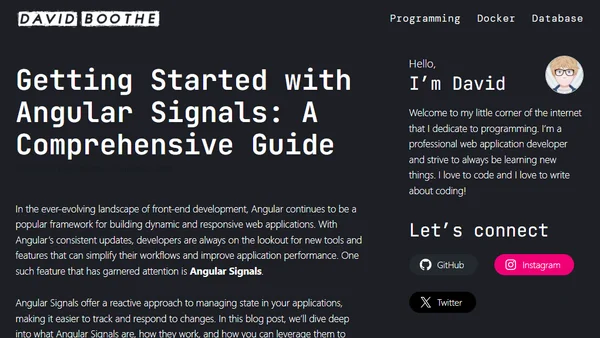 Getting Started with Angular Signals: A Comprehensive Guide
