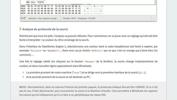 SteelSeries Rival 100 : reverse engineering d'un périphérique USB