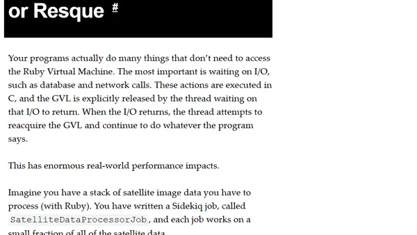 The Practical Effects of the GVL on Scaling in Ruby