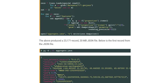 Maxar's Open Satellite Feed