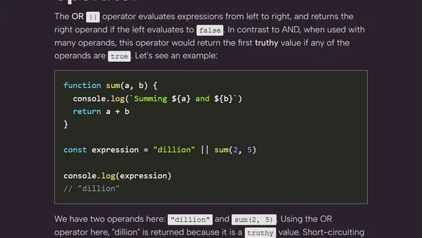 The Concept of Short-Circuit Evaluation in JavaScript, Simplified