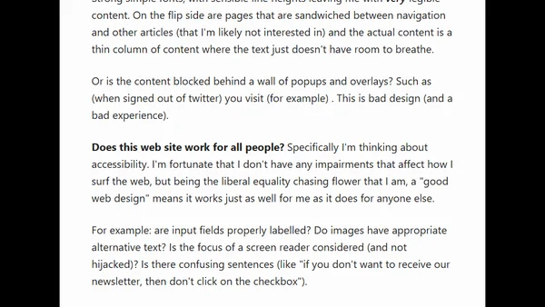 What is good web design, and bad web design? [blog]