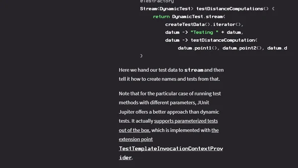 JUnit 5 - Dynamic Tests