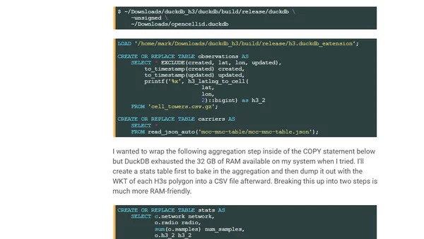Geospatial Clustering with Uber's H3 in DuckDB & QGIS