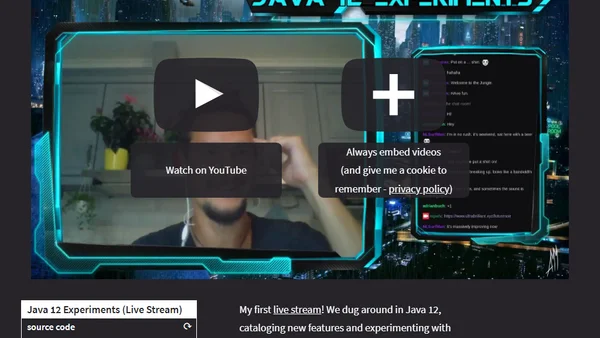 Java 12 Experiments (Live Stream)