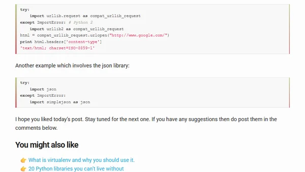 Targeting python 2 and 3 at the same time.