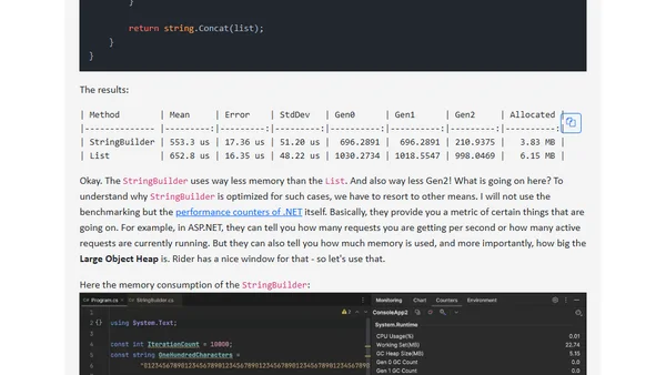 StringBuilders magic for very large strings