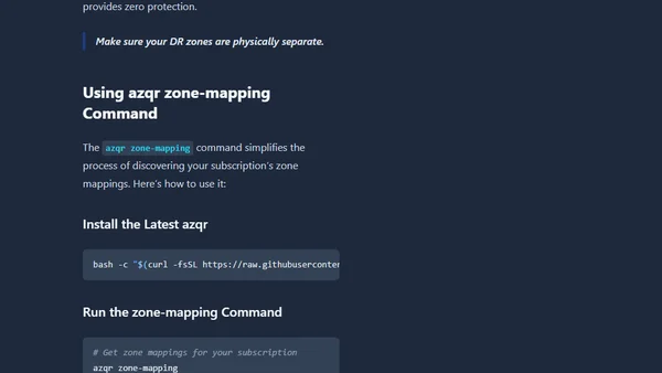 Understanding Azure Zone Mappings with azqr