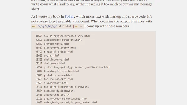 My book 'Why Cryptocurrencies?' is done