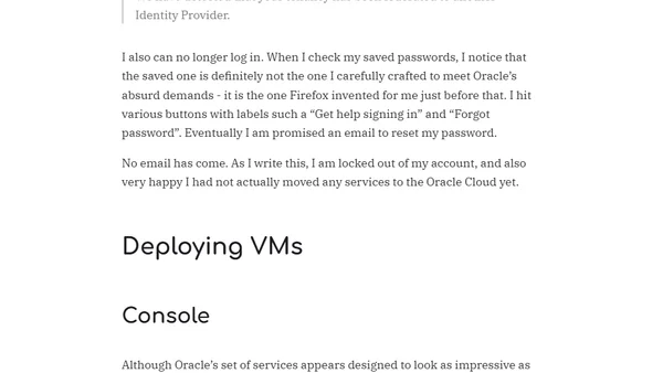 Exploring Oracle Cloud and the Always Free Resources