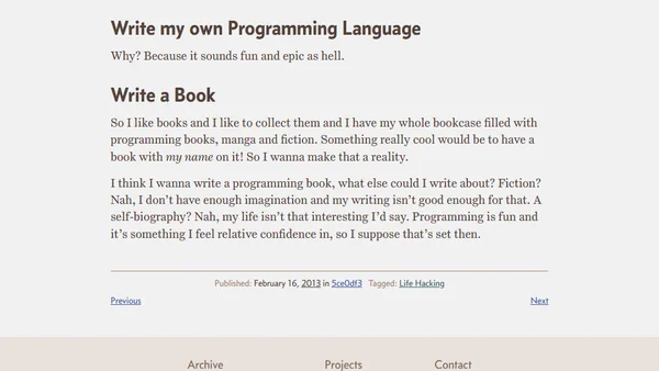 Long Term Goals (part 2)