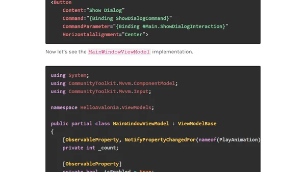 Dependency Injection with Avalonia UI Apps