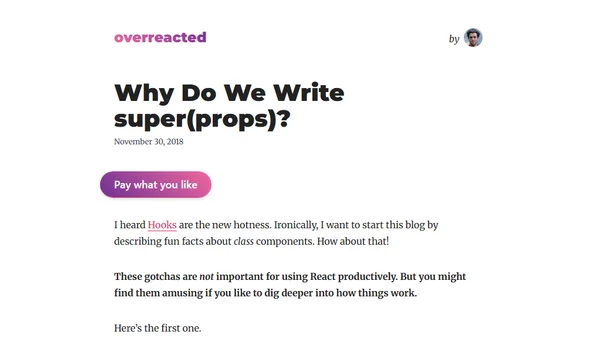 Why Do We Write super(props)?