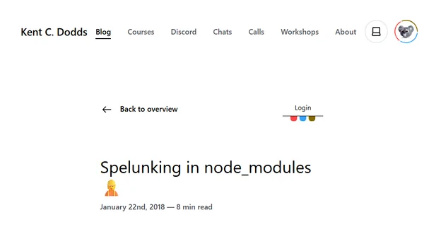 Spelunking in node_modules 👷