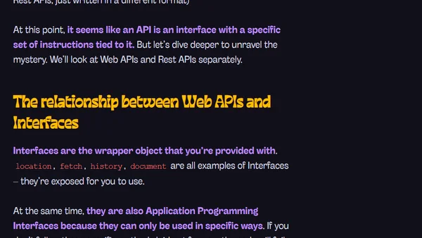 What's the difference between an Interface and an API?