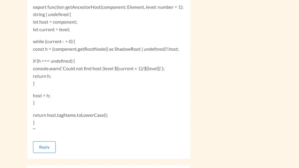 Getting the context of Web Components (lit)
