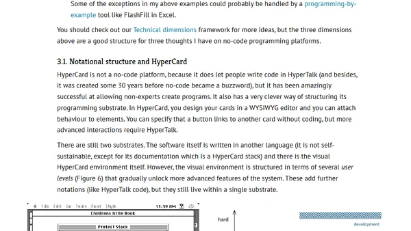 No-code, no thought? Substrates for simple programming for all