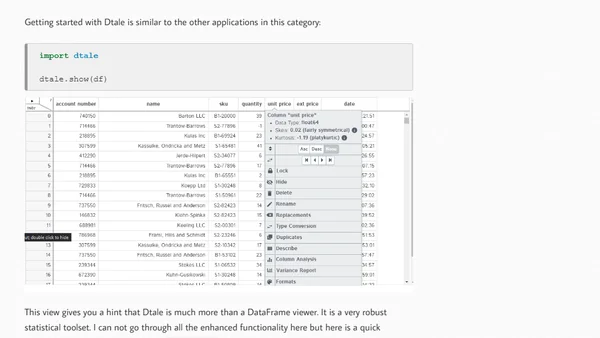 Pandas DataFrame Visualization Tools