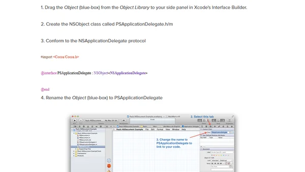 Making NSApplicationDelegate and NSDocument Play Together in OSX 10.8