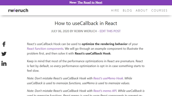 How to useCallback in React