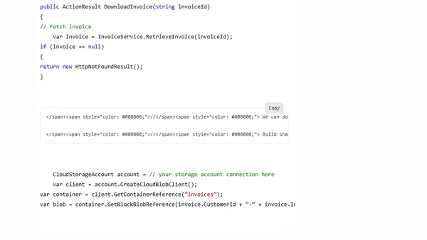 Windows Azure Storage magic with Shared Access Signatures