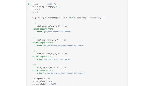 Sparse SVDs in Python
