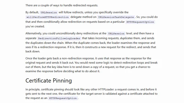 HTTP in Swift, Part 17: Brain Dump