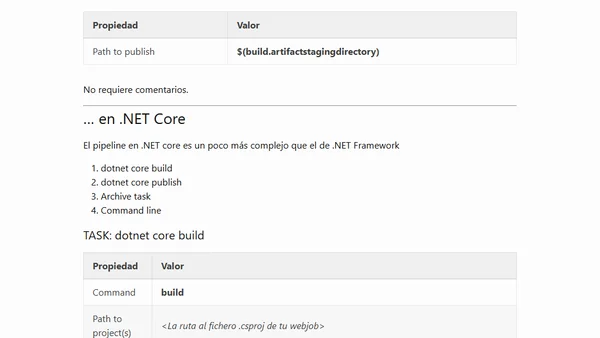 VSTS | Desplegar un webjob continuo en .NET Core 2.x a Azure