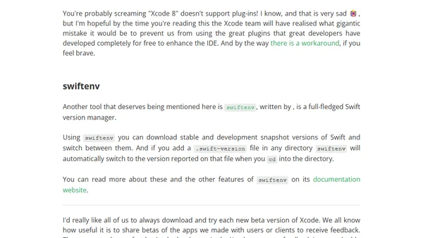 Maintaining Sanity with Multiple Versions of Xcode
