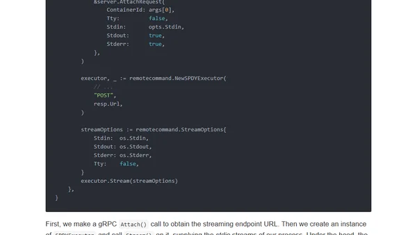 Implementing Container Runtime Shim: Interactive Containers
