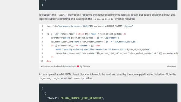 Managing Azure Databricks Workspace IP Access Lists via CICD