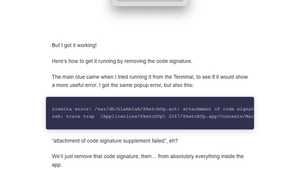 How to Run SketchUp Make 2017 on an M1 Mac with macOS Monterey