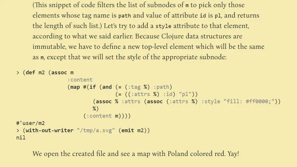 Color your own Europe with Clojure!