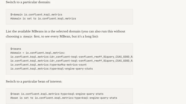 Exploring JMX with jmxterm