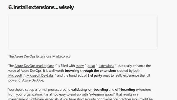 12 Things you Should Know when Implementing Azure DevOps in your Organization