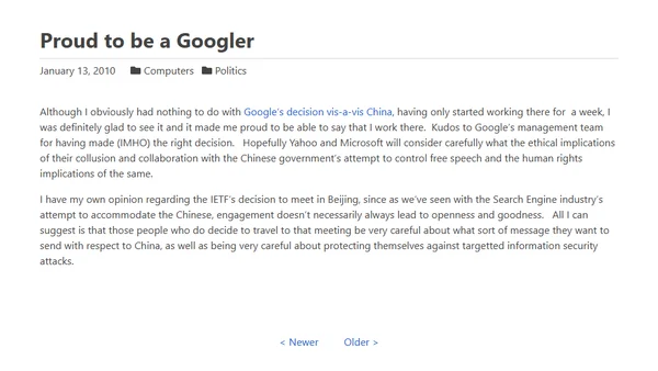 Proud to be a Googler